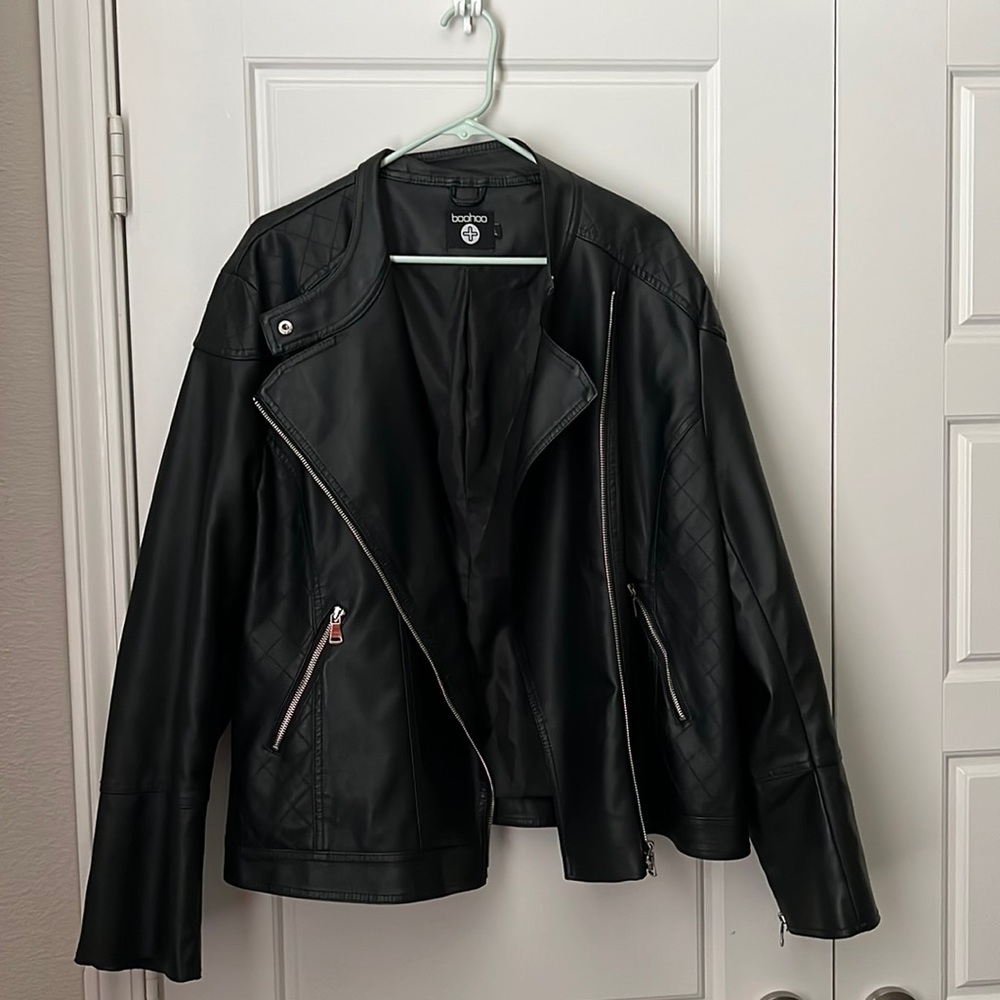 Faux Leather Moto Jacket